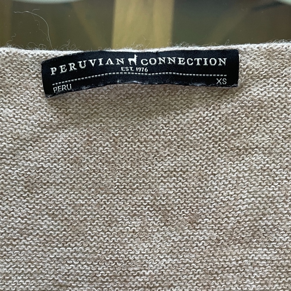 Peruvian Connection V-Neck Lightweight Sweater - Picture 3 of 3